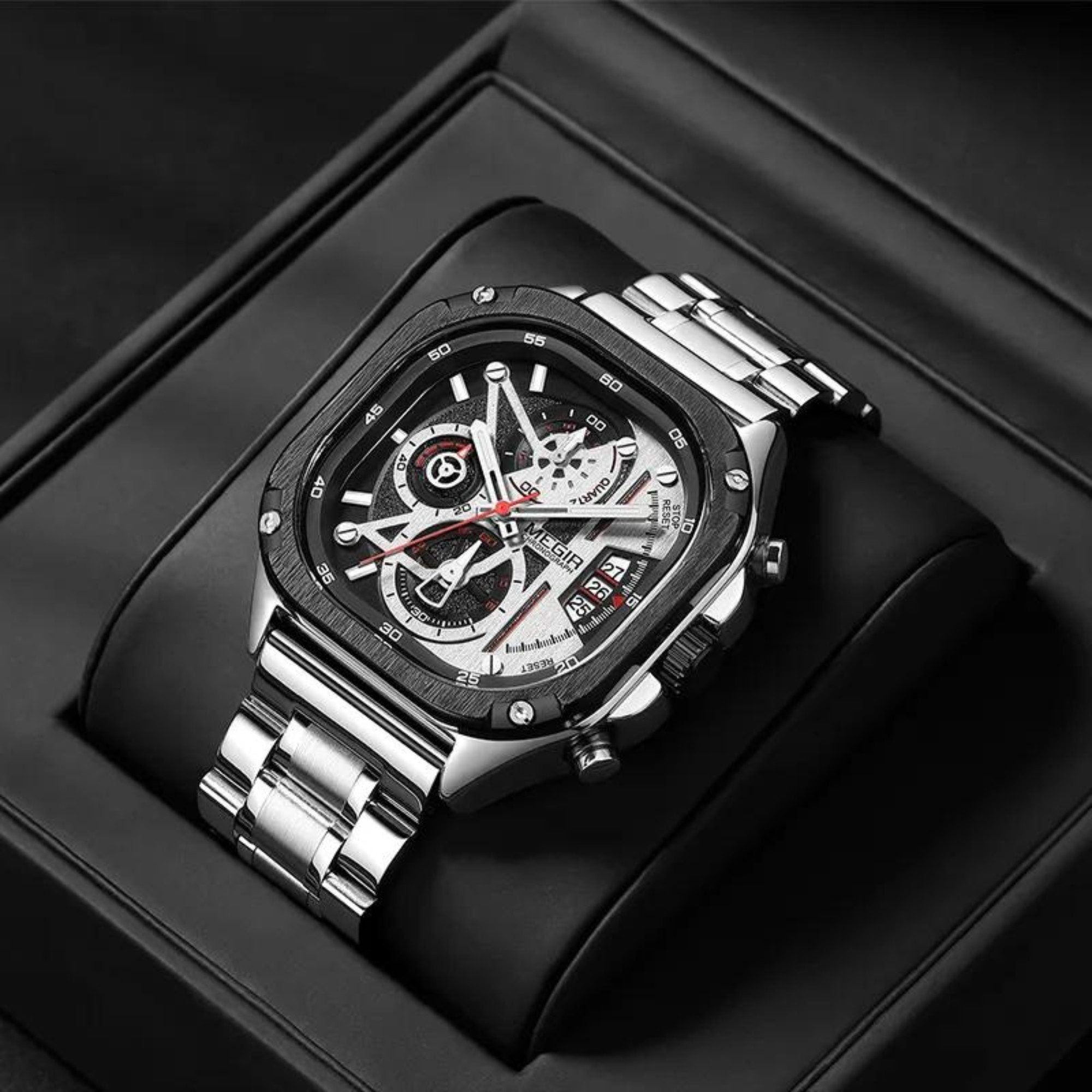 Manike MEGIR 2217 Analog Quarz Uhr